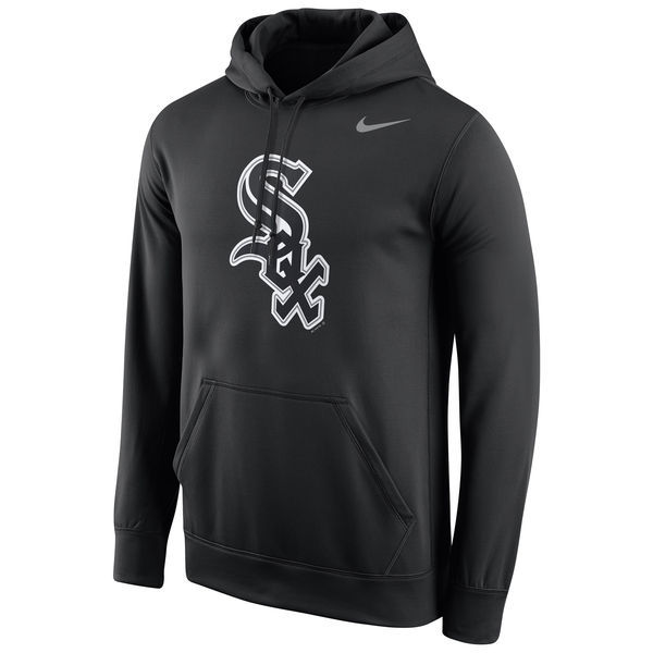 Chicago White Sox Nike Black Logo Performance Men's Pullover Hoodie