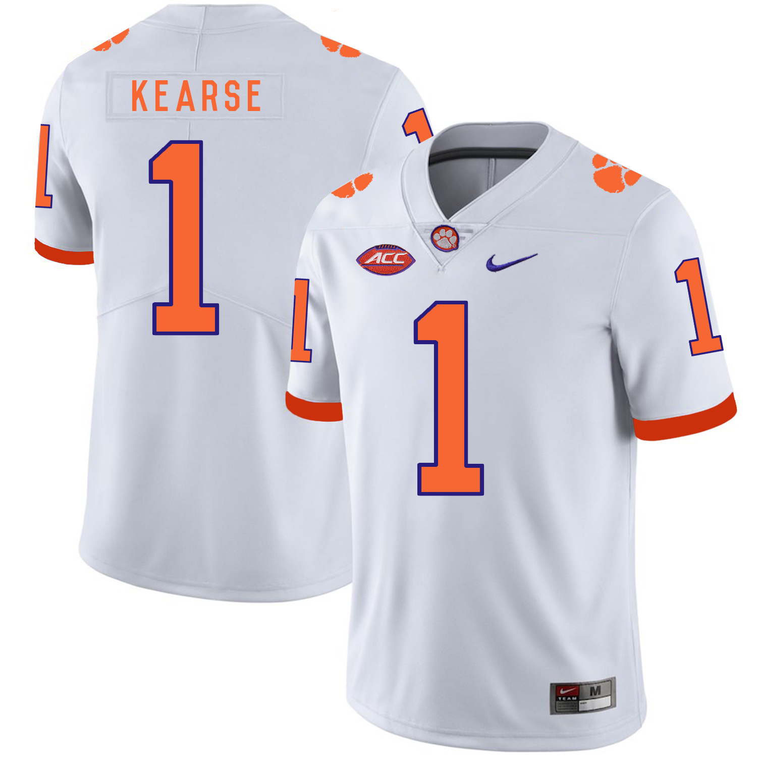 Clemson Tigers 1 Jayron Kearse White Nike College Football Jersey