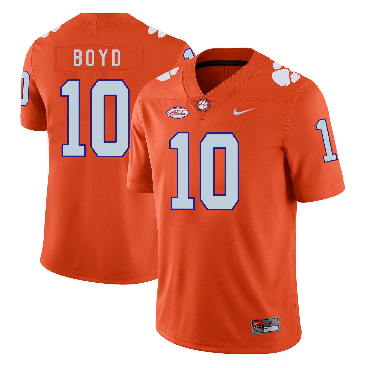 Clemson Tigers 10 Tajh Boyd Orange Nike College Football Jersey