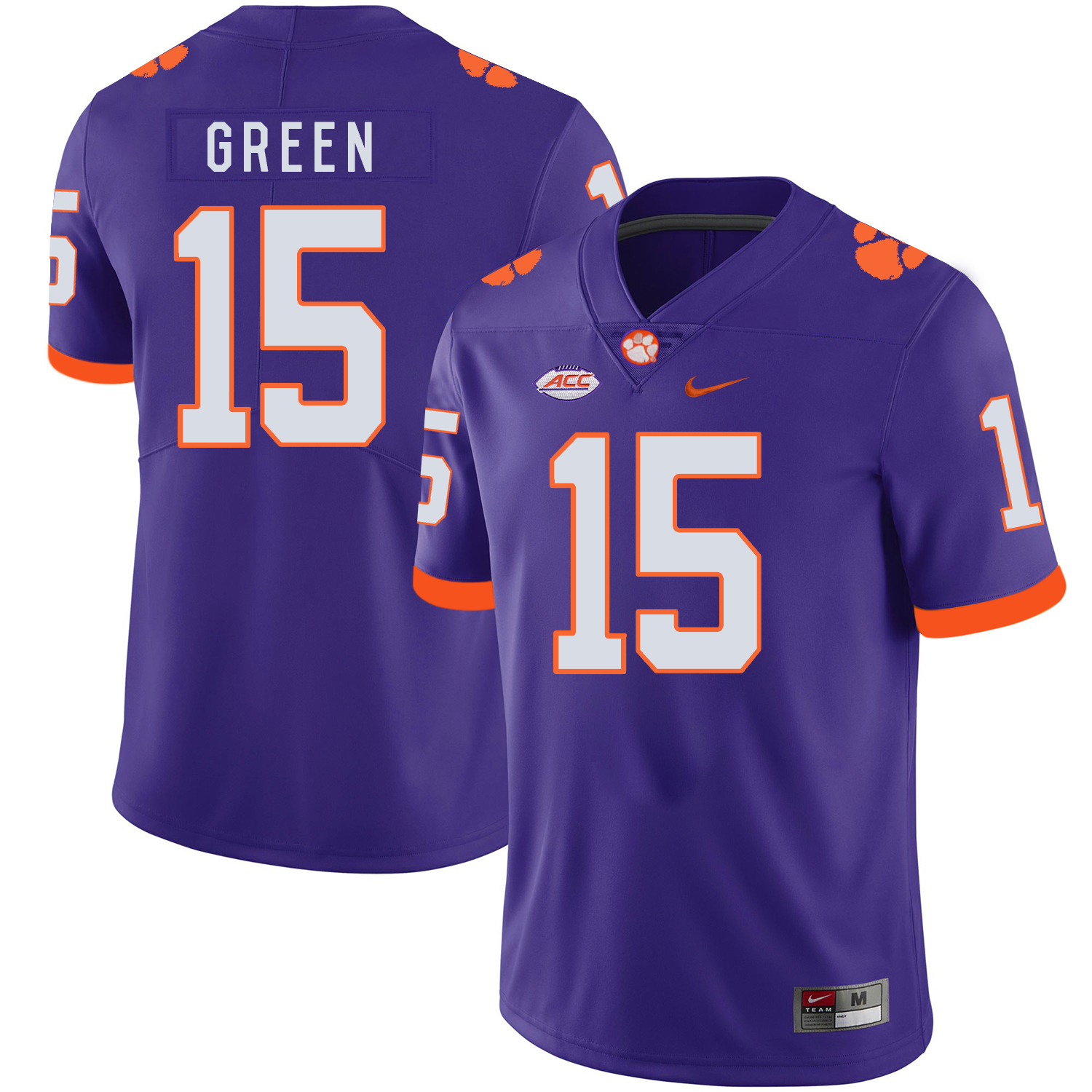 Clemson Tigers 15 T.J. Green Purple Nike College Football Jersey
