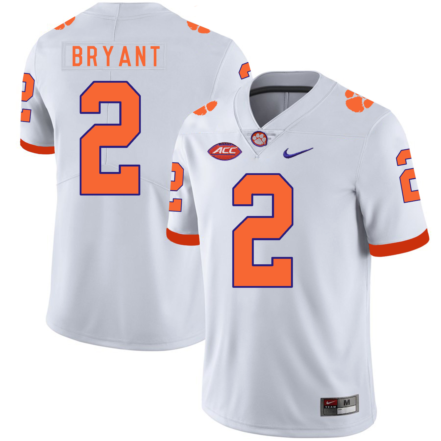 Clemson Tigers 2 Kelly Bryant White Nike College Football Jersey