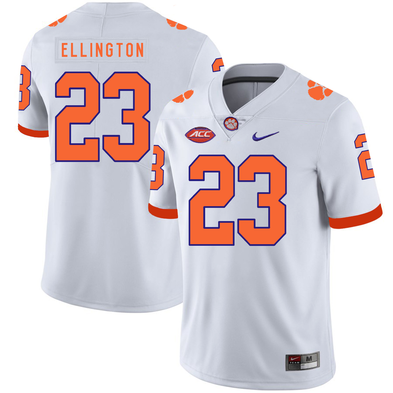 Clemson Tigers 23 Andre Ellington White Nike College Football Jersey