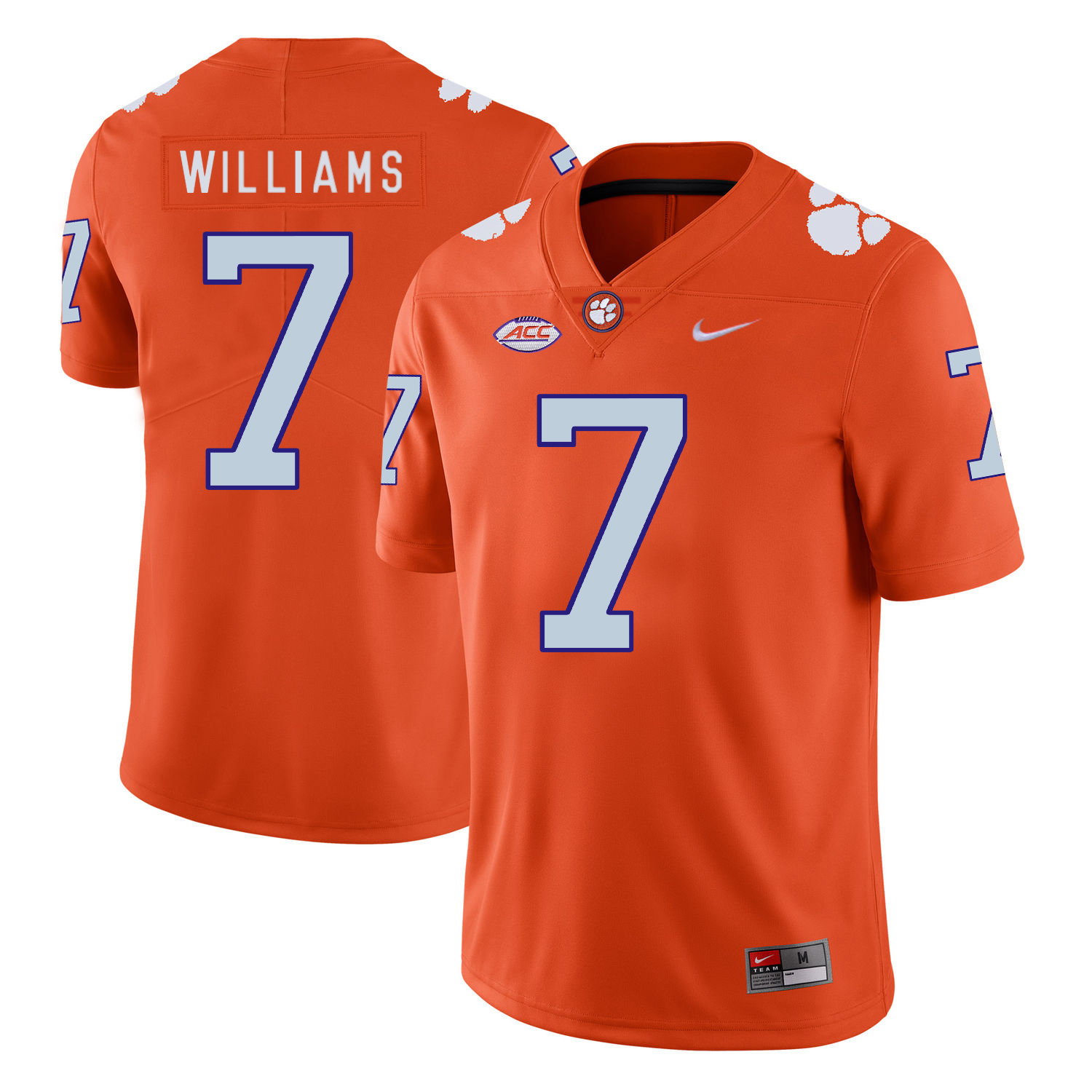 Clemson Tigers 7 Mike Williams Orange Nike College Football Jersey