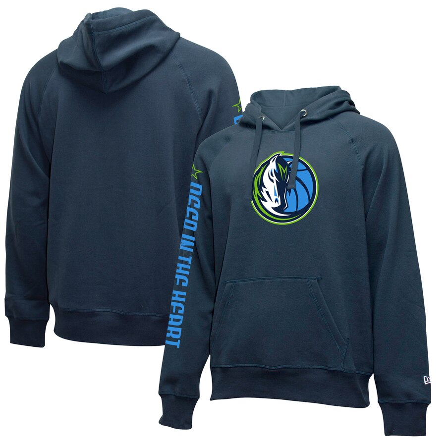 Dallas Mavericks New Era 201920 City Edition Pullover Hoodie Navy