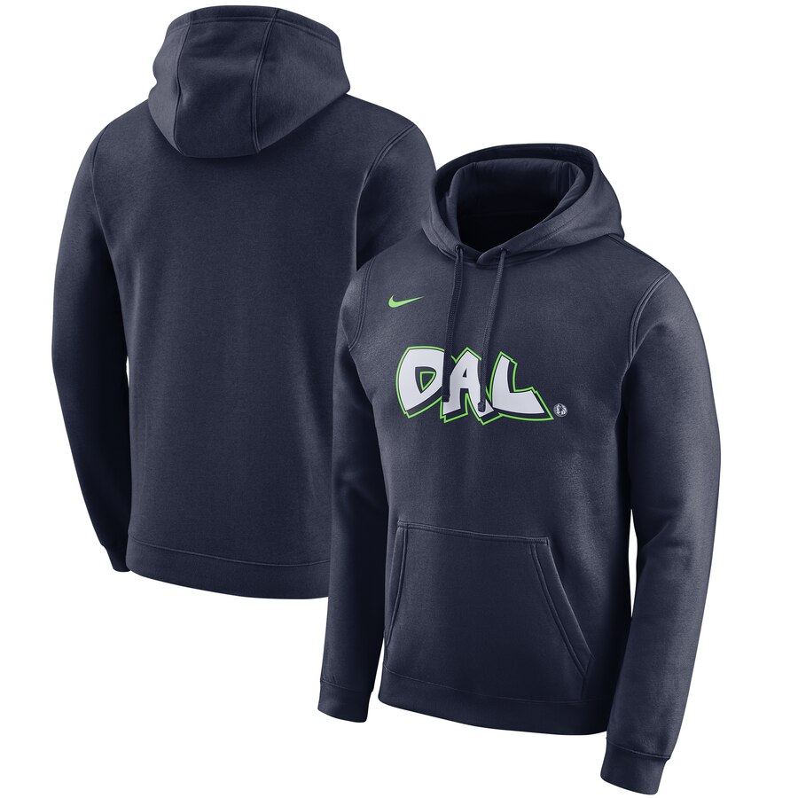 Dallas Mavericks Nike 201920 City Edition Club Pullover Hoodie Navy