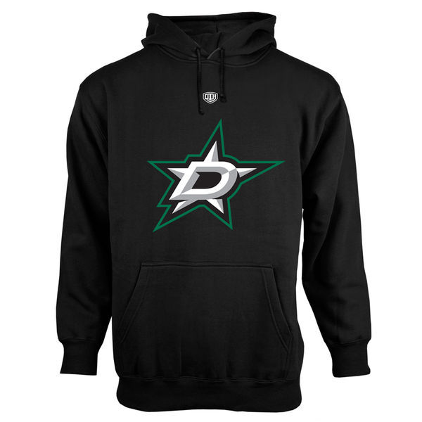 Dallas Stars Black Team Logo Men's Pullover Hoodie04