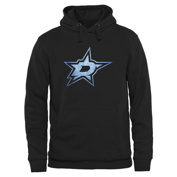 Dallas Stars Black Team Logo Men's Pullover Hoodie05