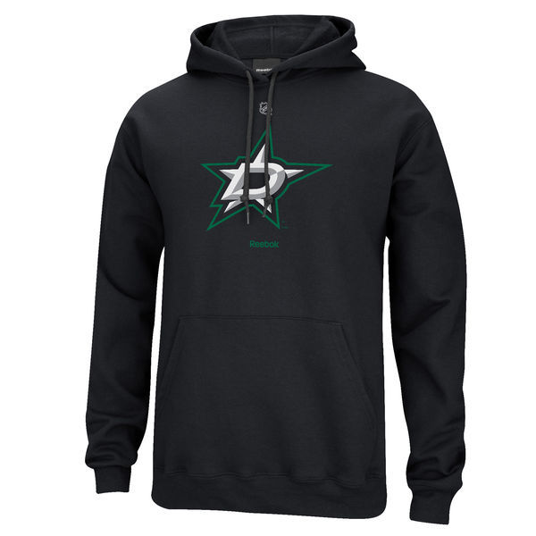 Dallas Stars Black Team Logo Men's Pullover Hoodie10