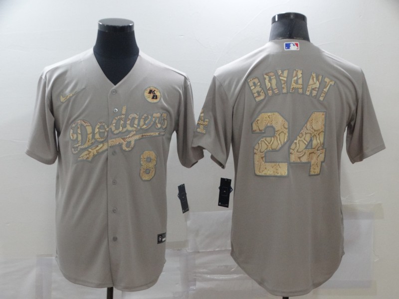 Dodgers-8-&-24-Kobe-Bryant-Gray-Gold-2020-Nike-KB-Cool-Base-Jersey