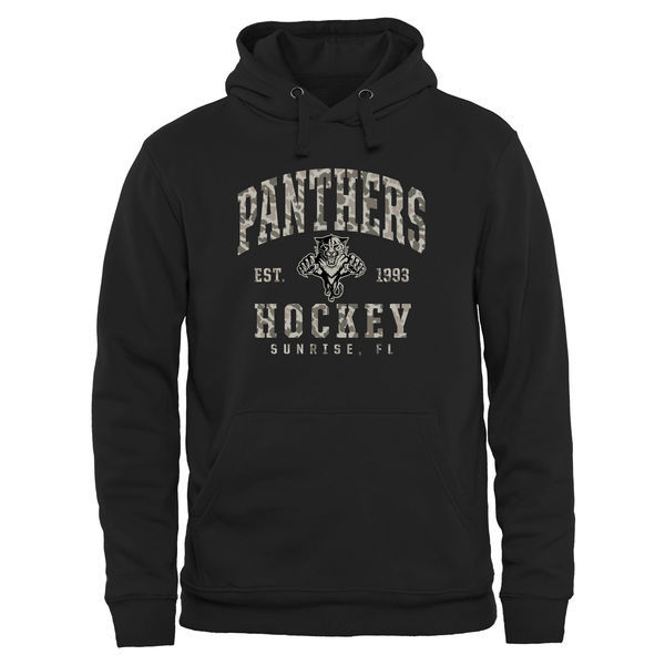 Florida Panthers Black Team Logo Men's Pullover Hoodie04