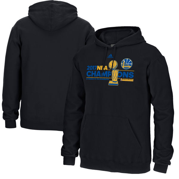 Golden State Warriors 2017 NBA Champions Black Men's Pullover Hoodie