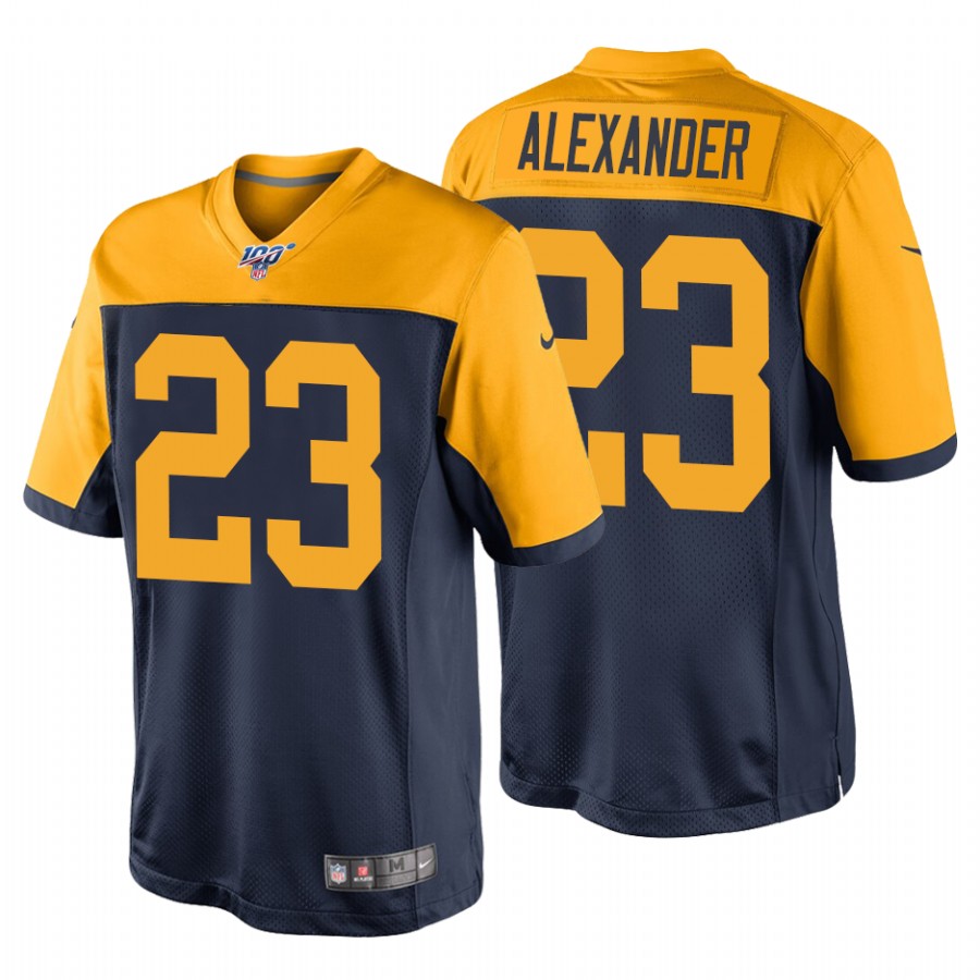 Green Bay Packers #23 Jaire Alexander Navy 100th Anniversary Alternate Game Jersey