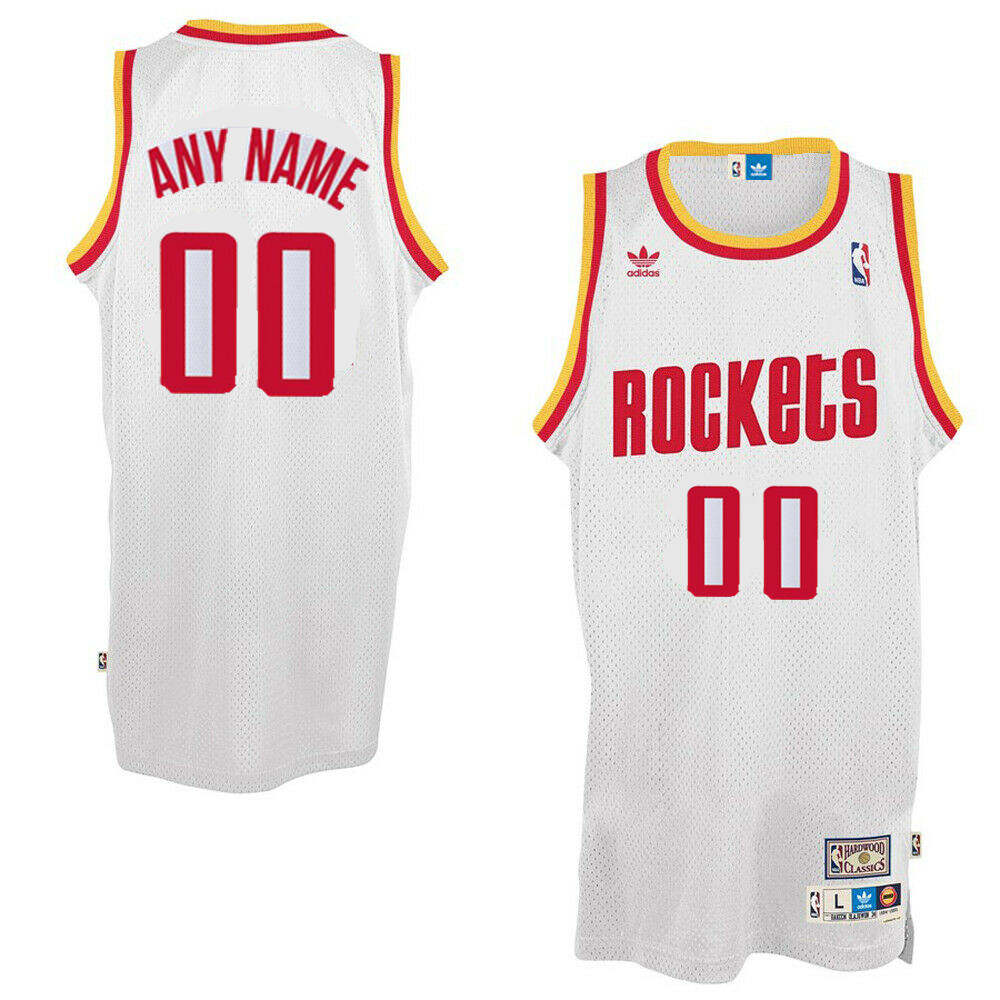 Houston Rockets Custom Throwback Swingman White Jersey