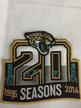 Jacksonville Jaguars 20th Anniversary Patch