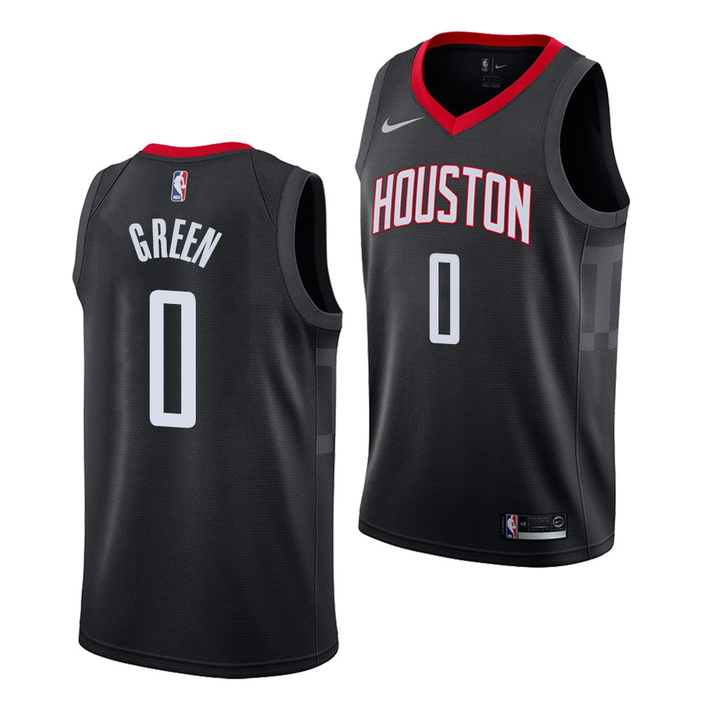 Jalen Green Houston Rockets #0 Men's 2021 NBA Draft Black Jersey Statement Edition