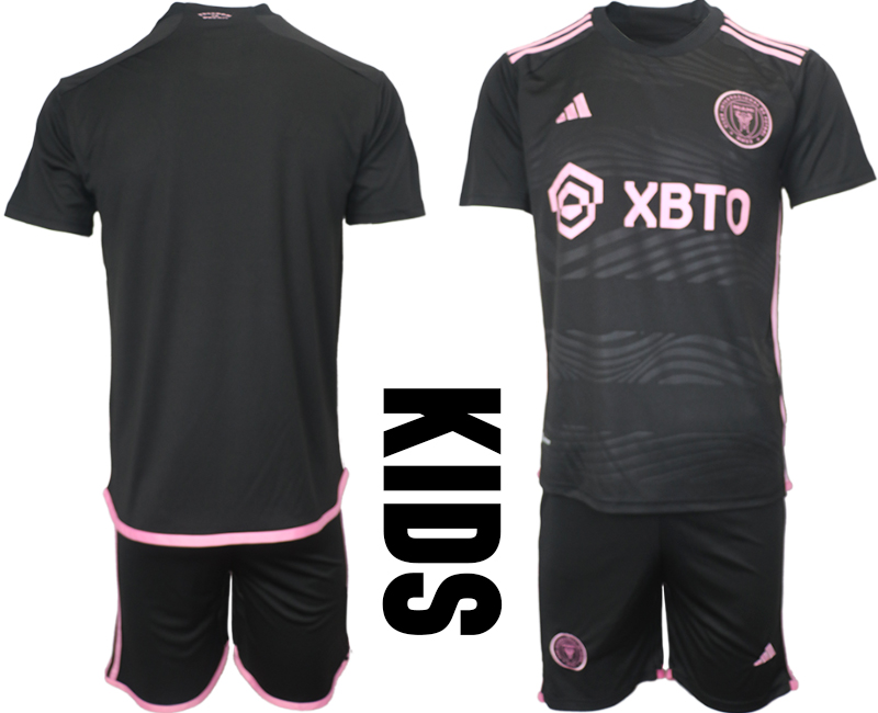 Kids Inter Miami CF away kids Blank 2023-24 suit soccer jerseys