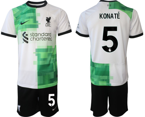 Liverpool away 5# KONATE 2023-24 suit soccer jerseys