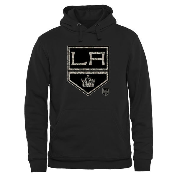 Los Angeles Kings Black Team Logo Men's Pullover Hoodie08