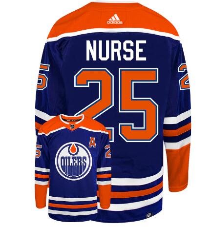 MEN'S EDMONTON OILERS #25 DARNELL NURSE ADIDAS PRIMEGREEN AUTHENTIC NHL HOCKEY JERSEY