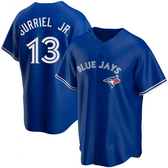 MEN'S TORONTO BLUE JAYS #13 LOURDES GURRIEL JR. ROYAL ALTERNATE JERSEY - REPLICA