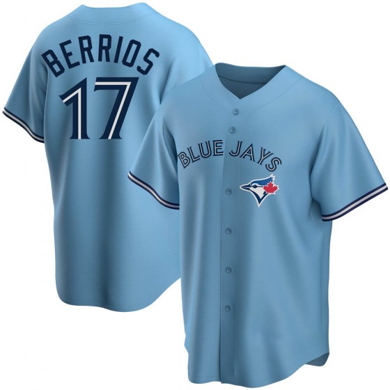 MEN'S TORONTO BLUE JAYS #17 JOSE BERRIOS BLUE POWDER ALTERNATE JERSEY