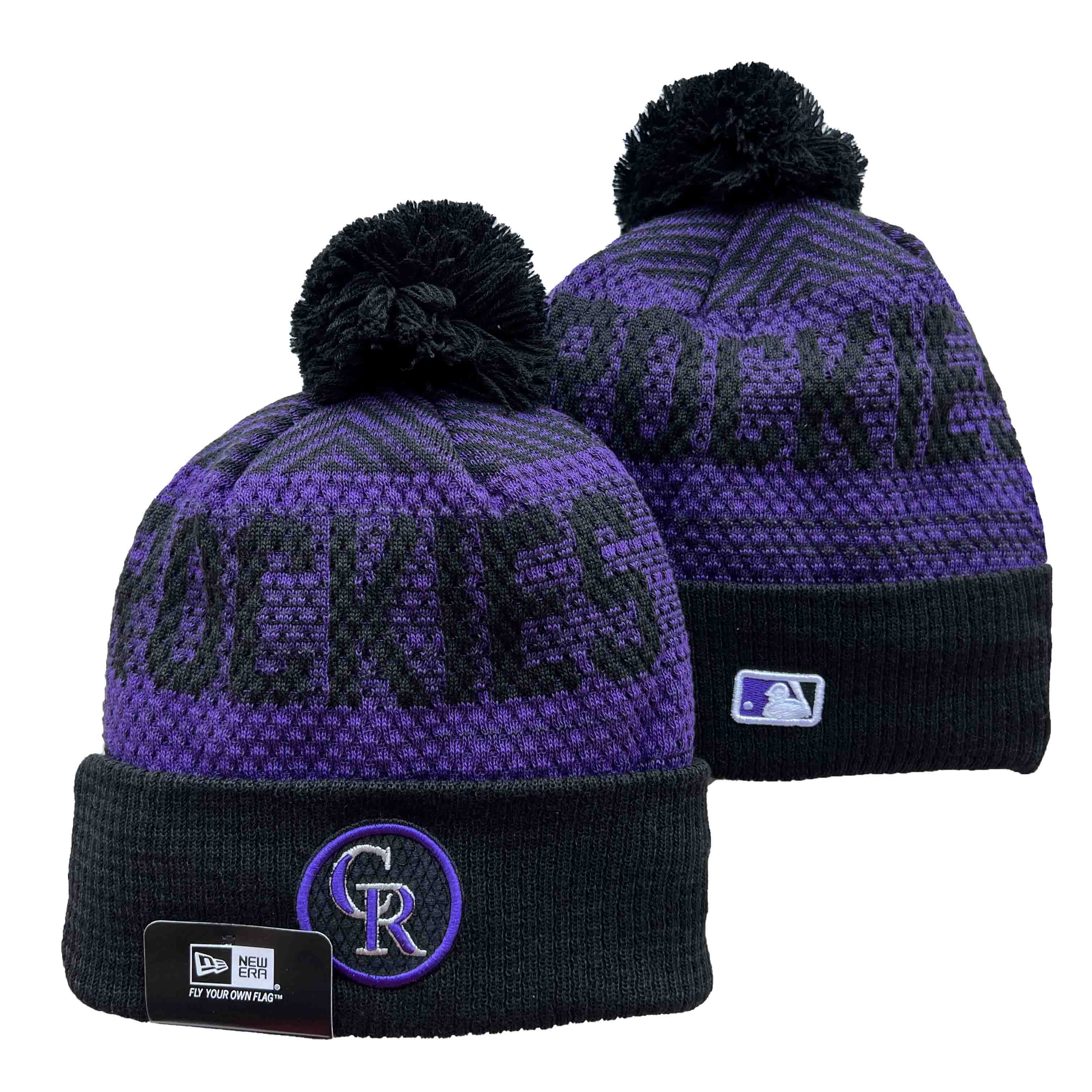 MLB Colorado Rockies Beanies Knit Hats-YD138