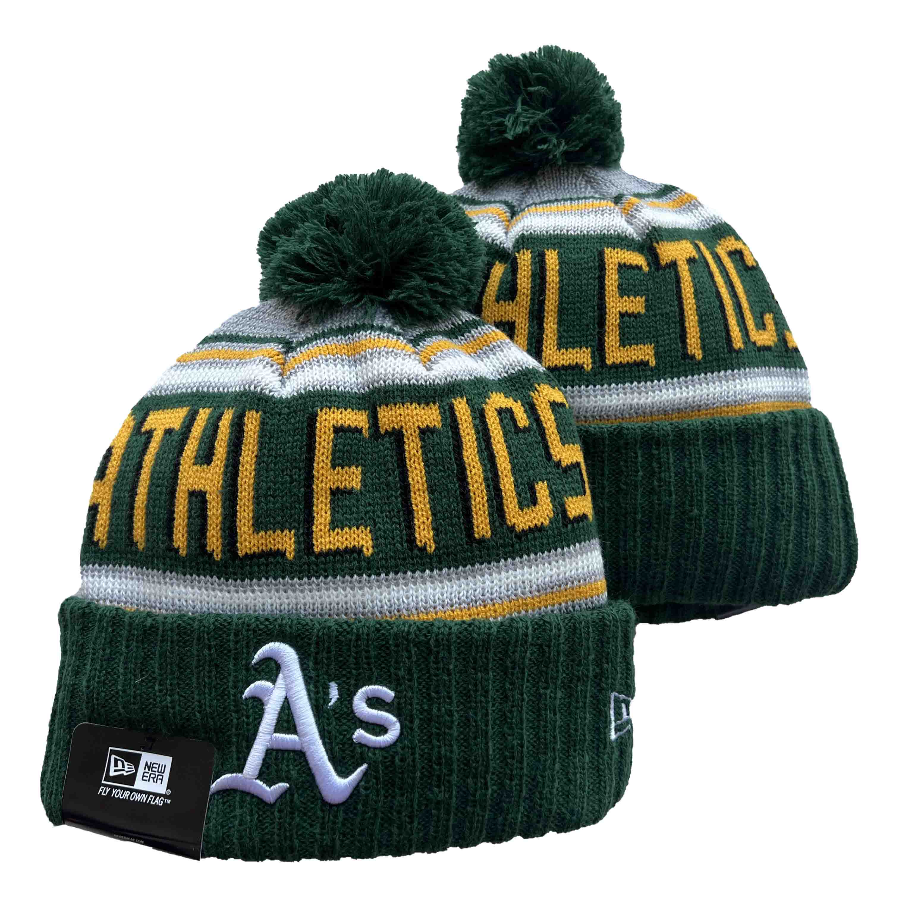 MLB Oakland Athletics Beanies Knit Hats-YD169