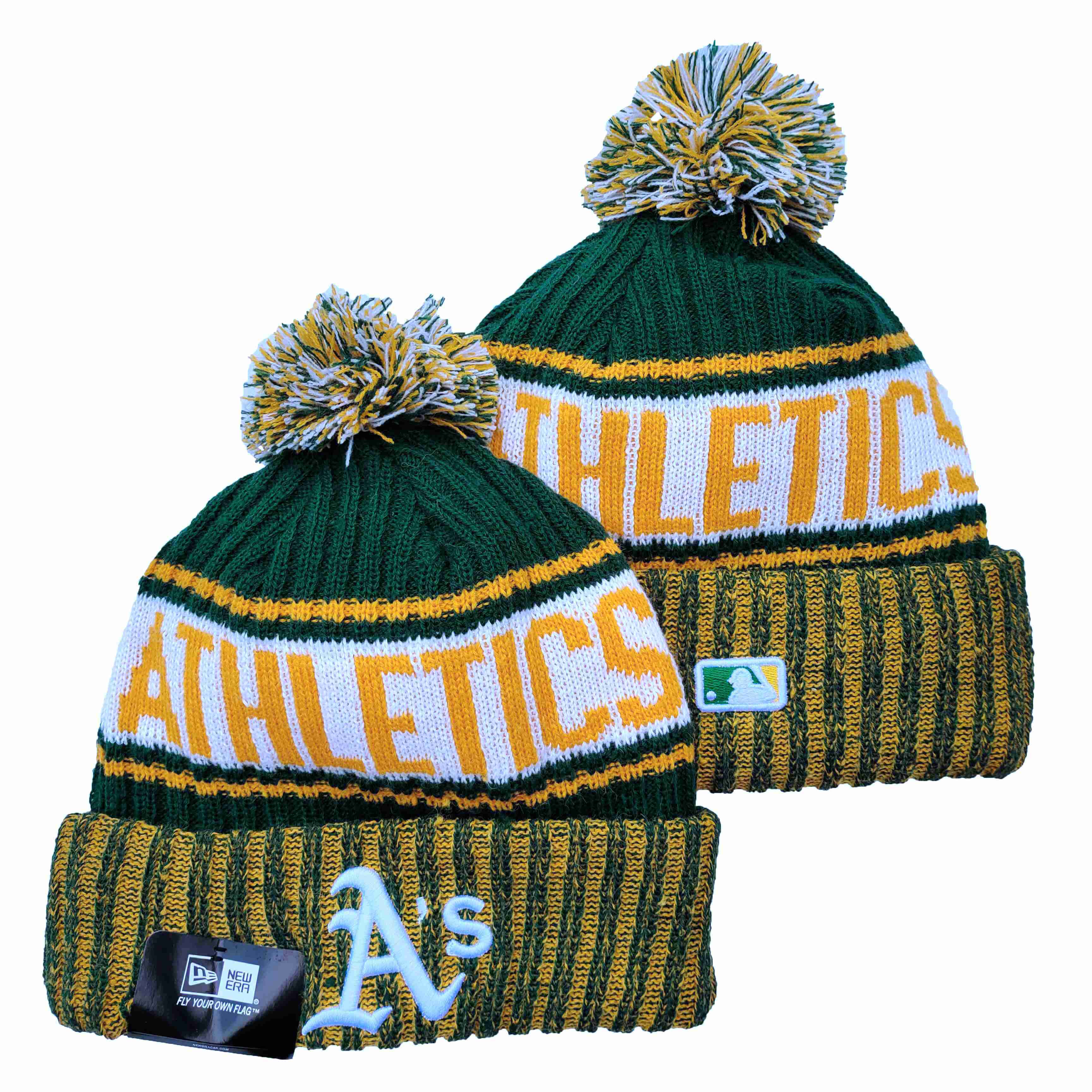 MLB Oakland Athletics Beanies Knit Hats-YD170