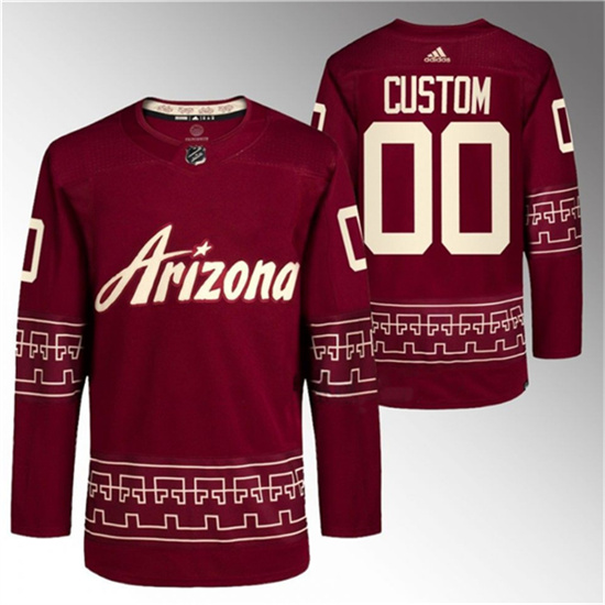 Youth/Women/Men's Arizona Coyotes Custom Garnet Alternate Pro Jersey