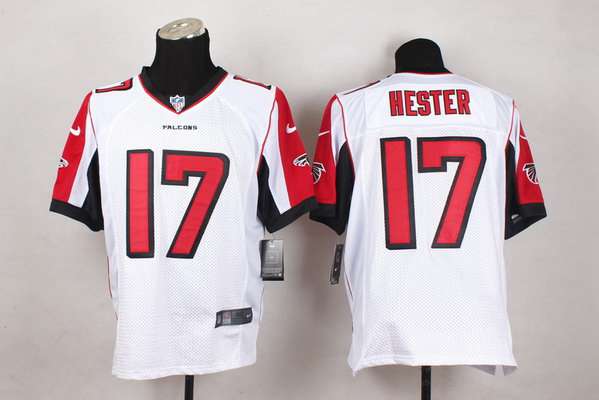 Men's Atlanta Falcons #17 Devin Hester Nike White Elite Jersey