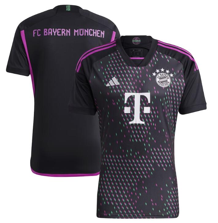 Men's Bayern Munich Black adidas 2023-24 Away Replica Black Jersey