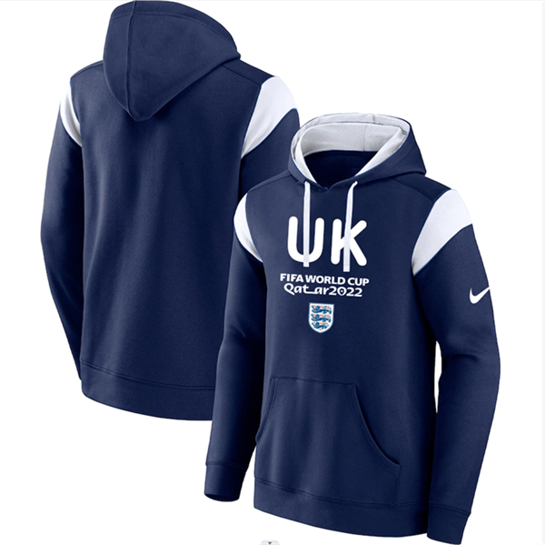Men's England Navy 2022 FIFA World Cup Soccer Hoodie