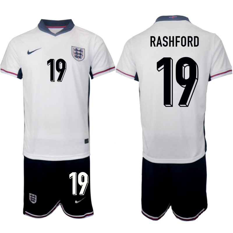 Men's England home 19# RASHFORD 2024-25 Suit Soccer Jerseys