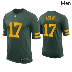 Men's Green Bay Packers #17 Davante Adams Green Yellow 2021 Vapor Untouchable Stitched NFL Nike Limited Jersey