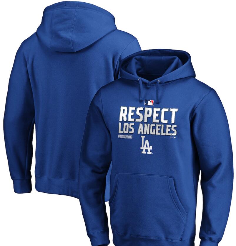 Men's Los Angeles Dodgers Royal 2020 Postseason Collection Pullover Hoodie