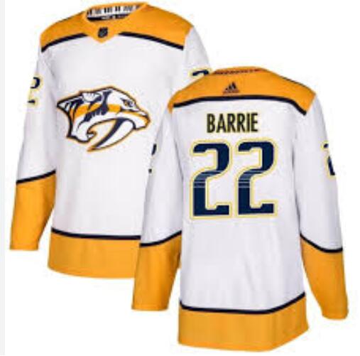 Men's Nashville Predators #22 Tyson Barrie White Away Jersey