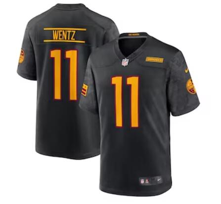 Men's Nike Carson Wentz #11 Black Washington Commanders Alternate Game Player Jersey