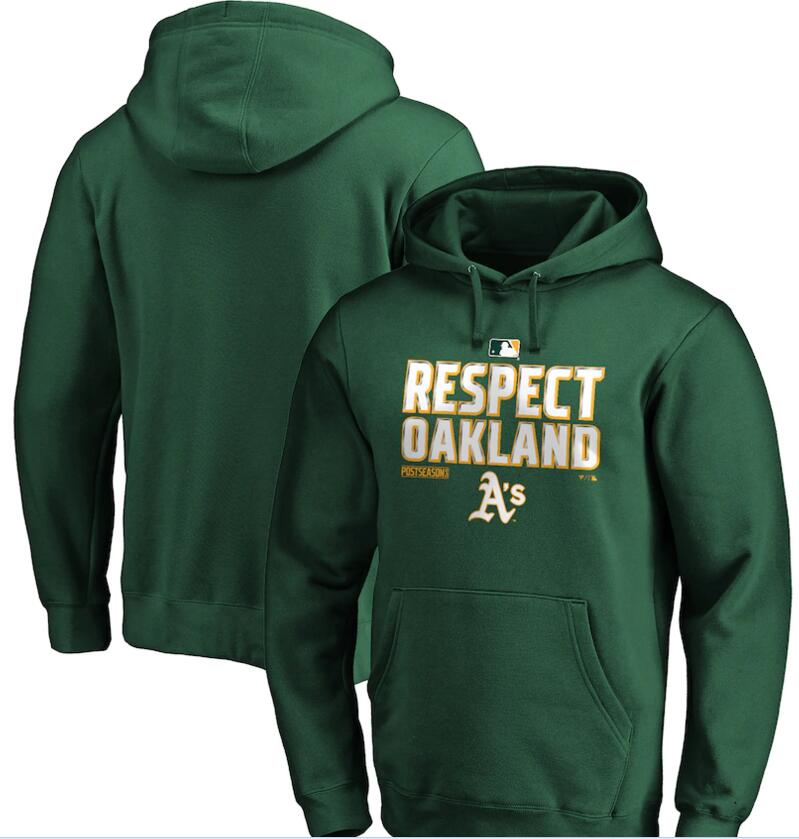 Men's Oakland Athletics Green 2020 Postseason Collection Pullover Hoodie