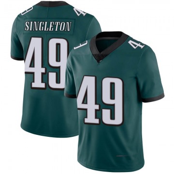 Men's Philadelphia Eagles #49 Alex Singleton Green Limited Midnight Team Color Vapor Untouchable Jersey By Nike