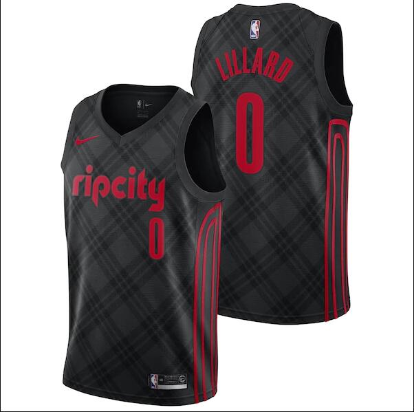 Men's Portland Trail Blazers Damian Lillard #0 Nike City Swingman Jersey