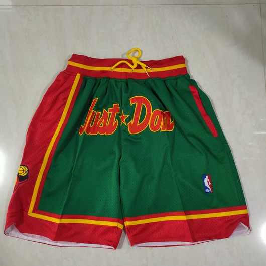 Men's Seattle Supersonics Green Just Don Swingman Throwback Shorts