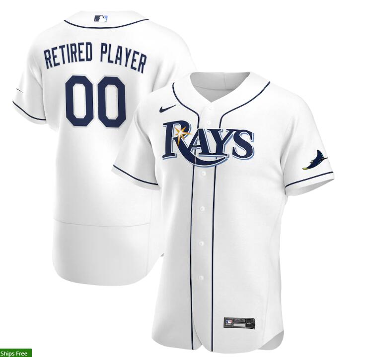 Men's Tampa Bay Rays Nike White Home Custom Flexbase Jersey