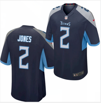 Men's Tennessee Titans #2 Julio Jones Navy Vapor Untouchable Limited Jersey