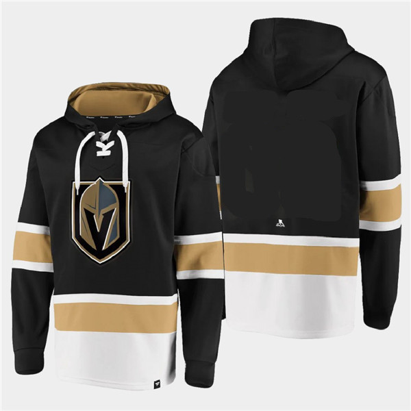 Men's Vegas Golden Knights Active Player Blank Black All Stitched Sweatshirt Hoodie