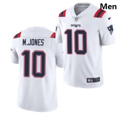 Men New England Patriots #10 Mac Jones White 2021 Limited Football Jersey
