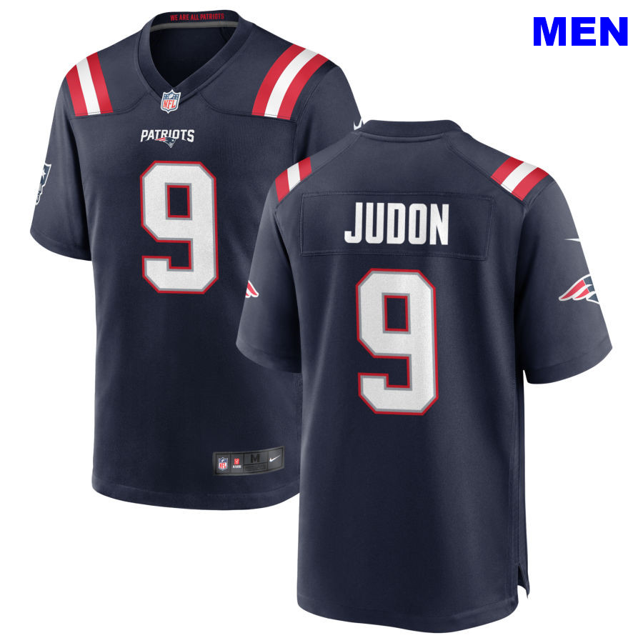 Men New England Patriots #9 Matt Judon Navy Home 2021 Vapor Limited Football Jersey