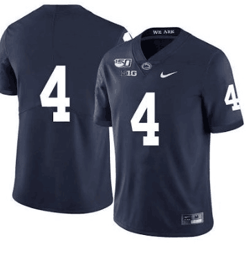 Men Penn State Nittany Lions #4 Journey Brown College Football 150TH Jerseys-Navy