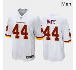 Men Washington Football Team #44 Jamin Davis White Red 2021 Draft Jersey