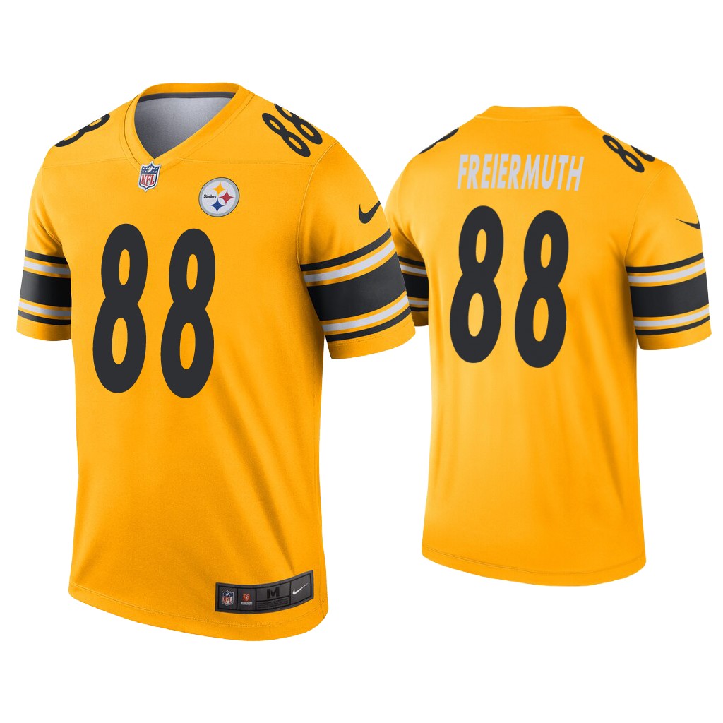 Men's Pat Freiermuth Steelers #88 Inverted Legend Jersey Gold