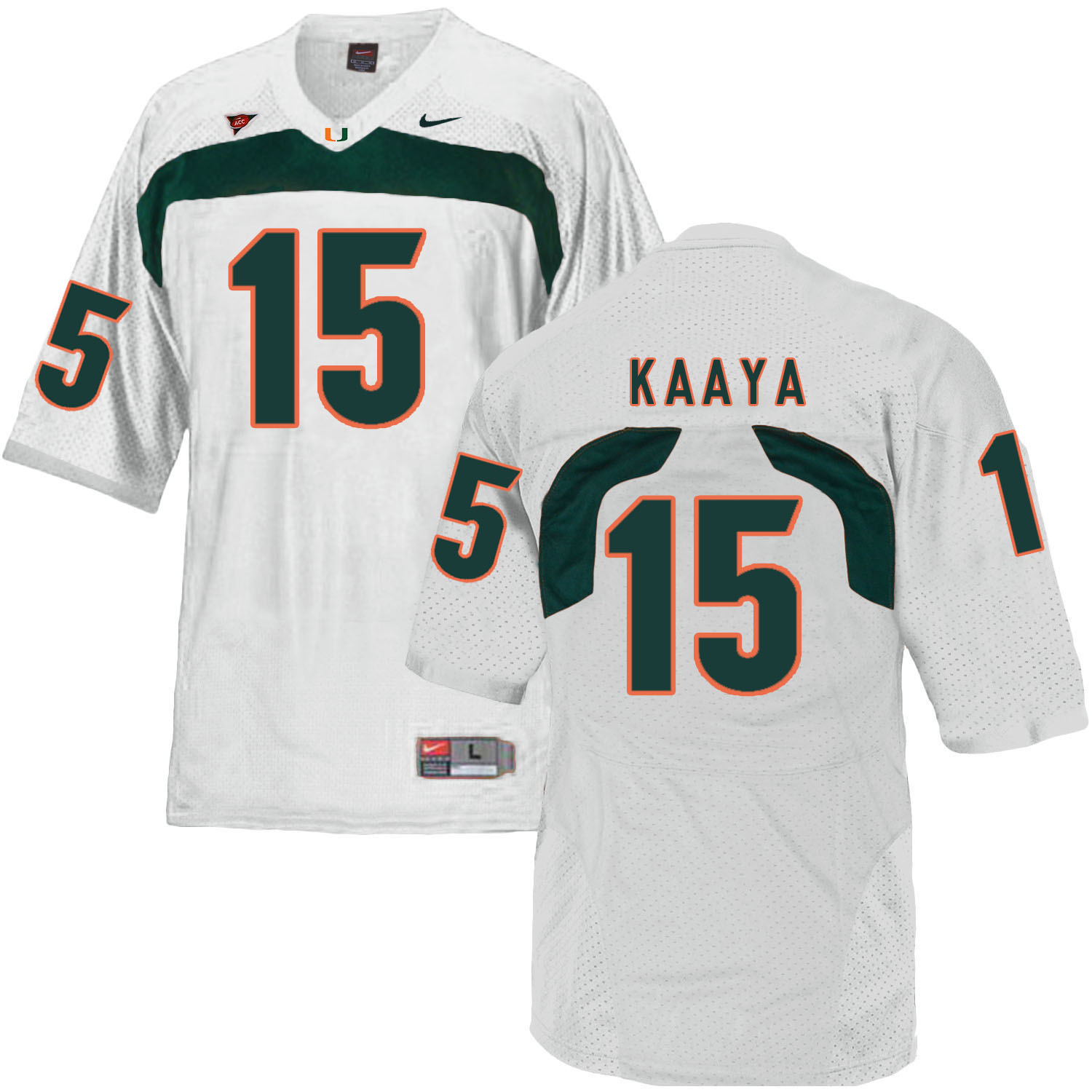 Miami Hurricanes 15 Brad Kaaya White College Football Jersey